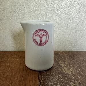 1940's Buffalo China C-12 US Army Medical Department Individual Creamer‎